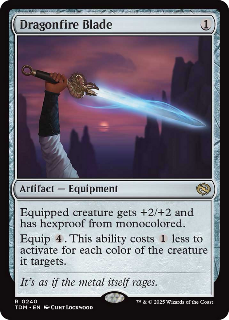 Dragonfire Blade [Tarkir: Dragonstorm] Foil