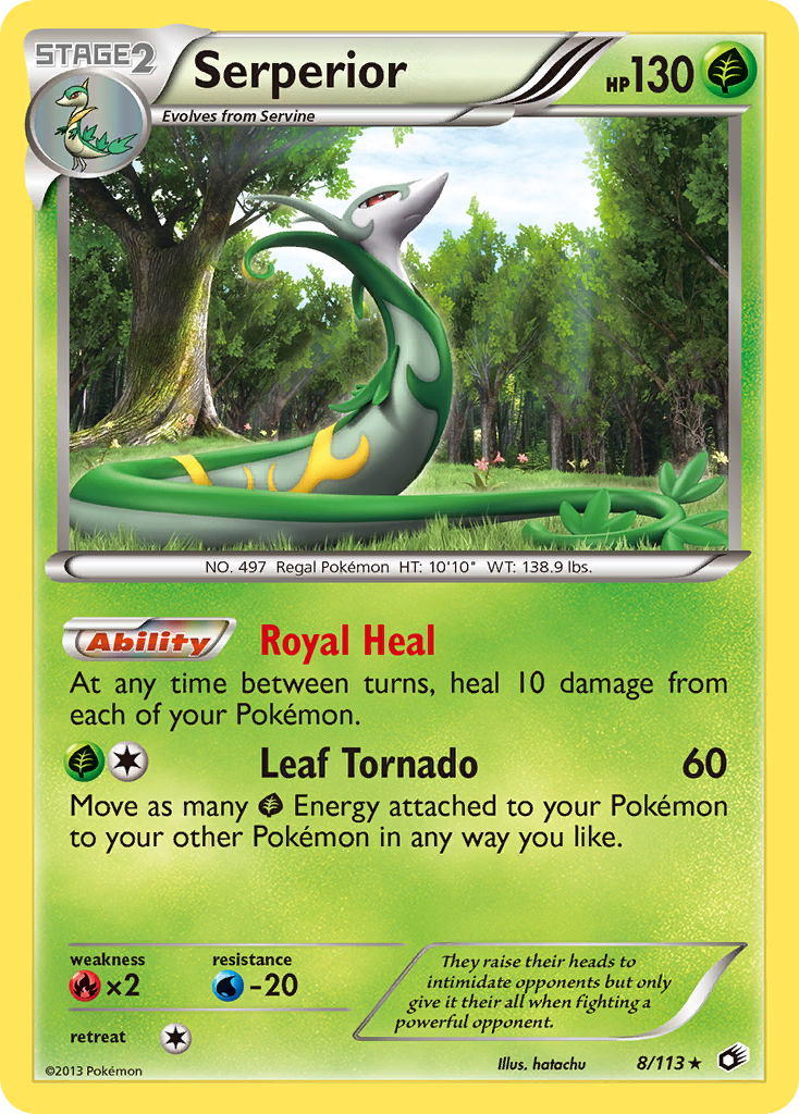 Serperior (8/113) [Black & White: Legendary Treasures] Reverse Holofoil
