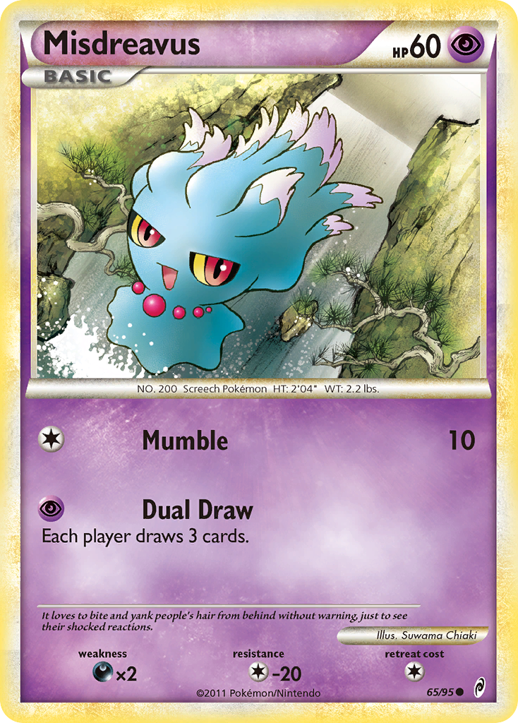 Misdreavus (65/95) [HeartGold & SoulSilver: Call of Legends] Reverse Holofoil