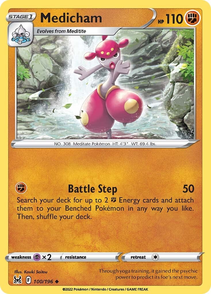 Medicham (100/196) [Sword & Shield: Lost Origin] Reverse Holofoil