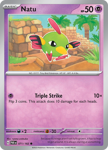 Natu (071/182) [Scarlet & Violet: Paradox Rift] Reverse Holofoil
