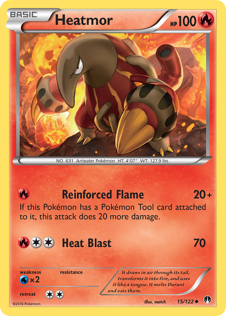 Heatmor (15/122) [XY: BREAKpoint] Reverse Holofoil