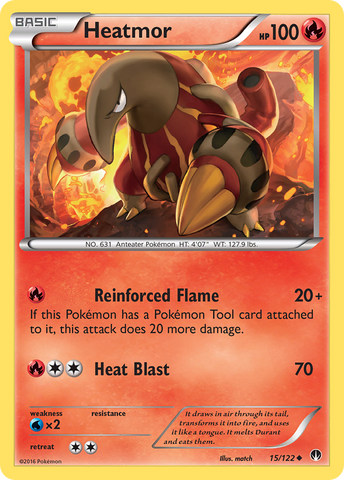 Heatmor (15/122) [XY: BREAKpoint] Reverse Holofoil