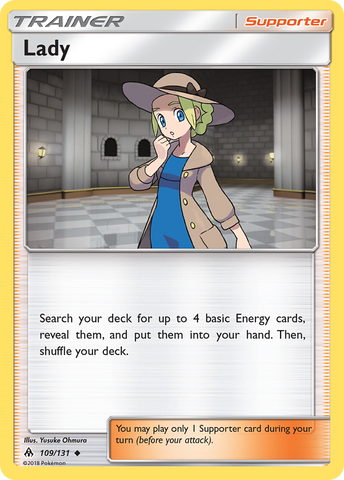 Lady (109/131) [Sun & Moon: Forbidden Light] Reverse Holofoil