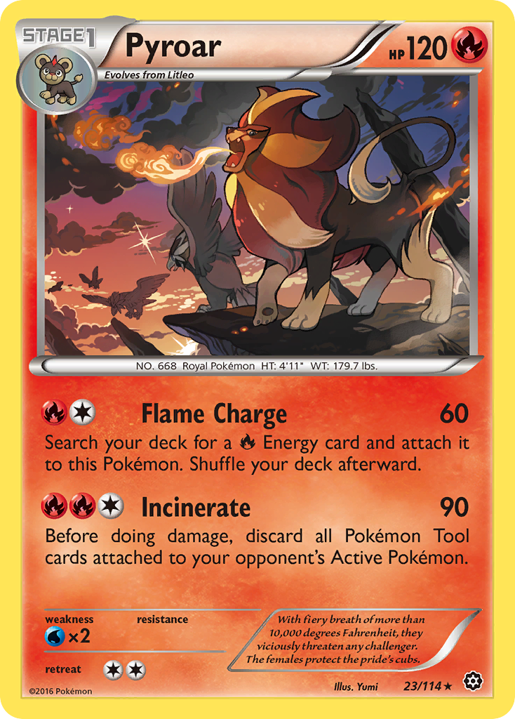 Pyroar (23/114) [XY: Steam Siege] Reverse Holofoil