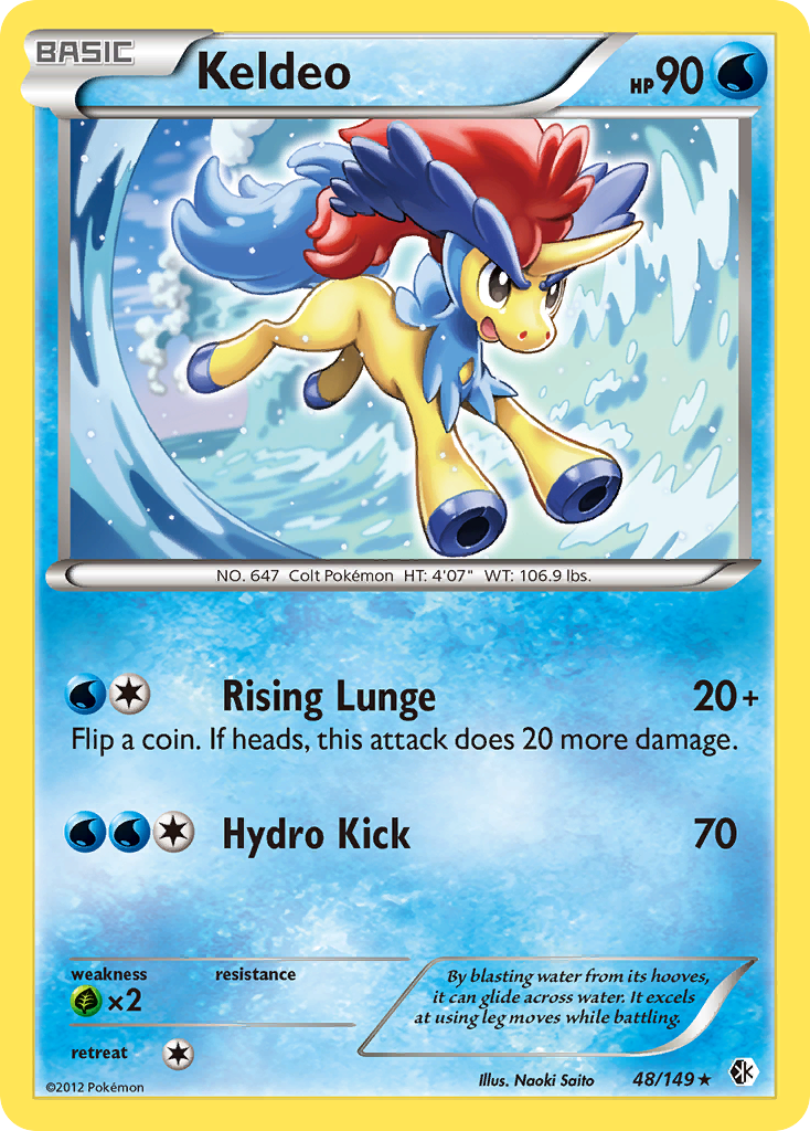 Keldeo (48/149) [Black & White: Boundaries Crossed] Reverse Holofoil