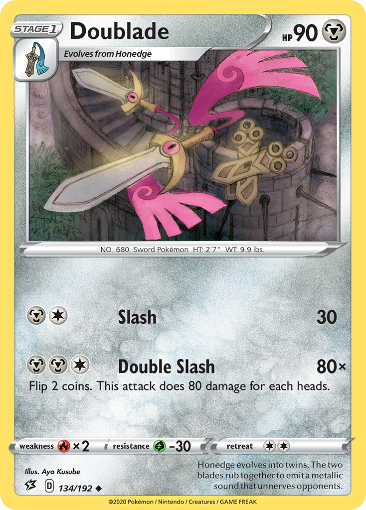 Doublade (134/192) [Sword & Shield: Rebel Clash] Reverse Holofoil