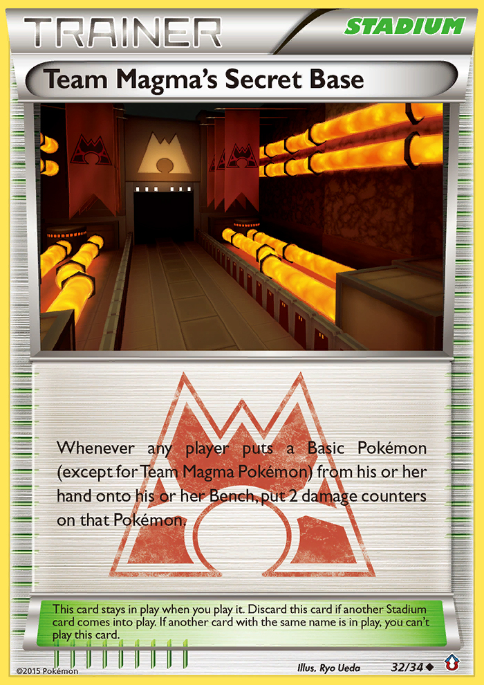 Team Magma's Secret Base (32/34) [XY: Double Crisis] Reverse Holofoil