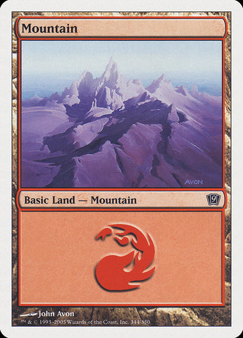 Mountain (344) [Ninth Edition] Foil