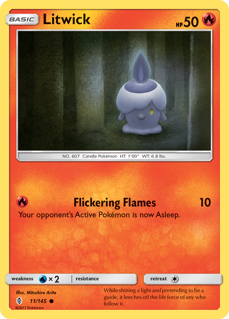 Litwick (11/145) [Sun & Moon: Guardians Rising] Reverse Holofoil