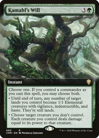 Kamahl's Will (Extended Art) [Commander Legends] Foil