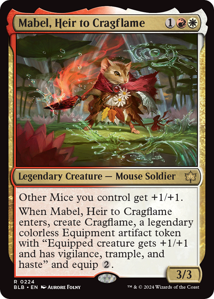 Mabel, Heir to Cragflame [Bloomburrow] Foil