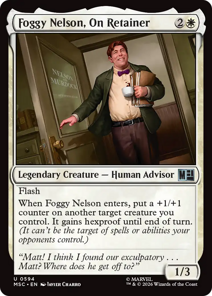 Foggy Nelson, On Retainer [Marvel Super Heroes Commander] Foil