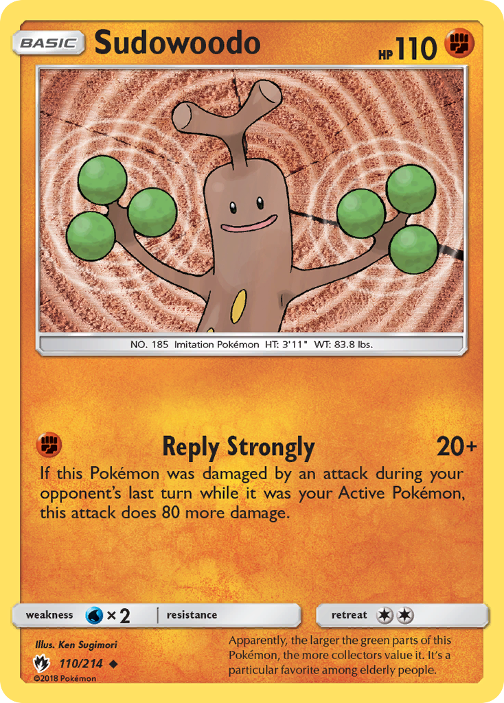 Sudowoodo (110/214) [Sun & Moon: Lost Thunder] Reverse Holofoil
