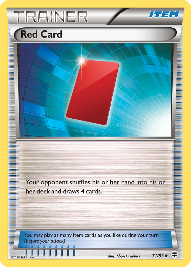 Red Card (71/83) [XY: Generations] Reverse Holofoil