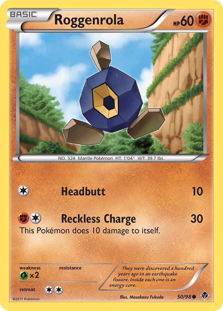 Roggenrola (50/98) [Black & White: Emerging Powers] Reverse Holofoil