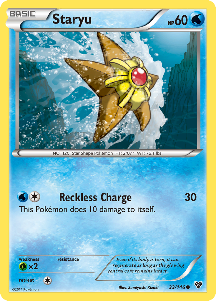 Staryu (33/146) [XY: Base Set] Reverse Holofoil