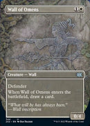 Wall of Omens (Borderless Alternate Art) [Double Masters 2022] Foil