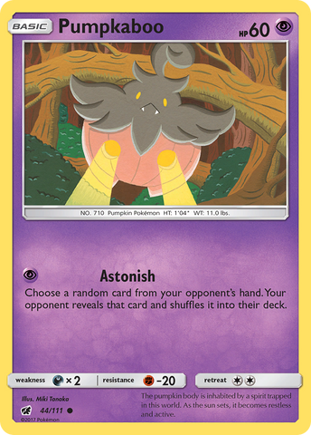 Pumpkaboo (44/111) [Sun & Moon: Crimson Invasion] Reverse Holofoil