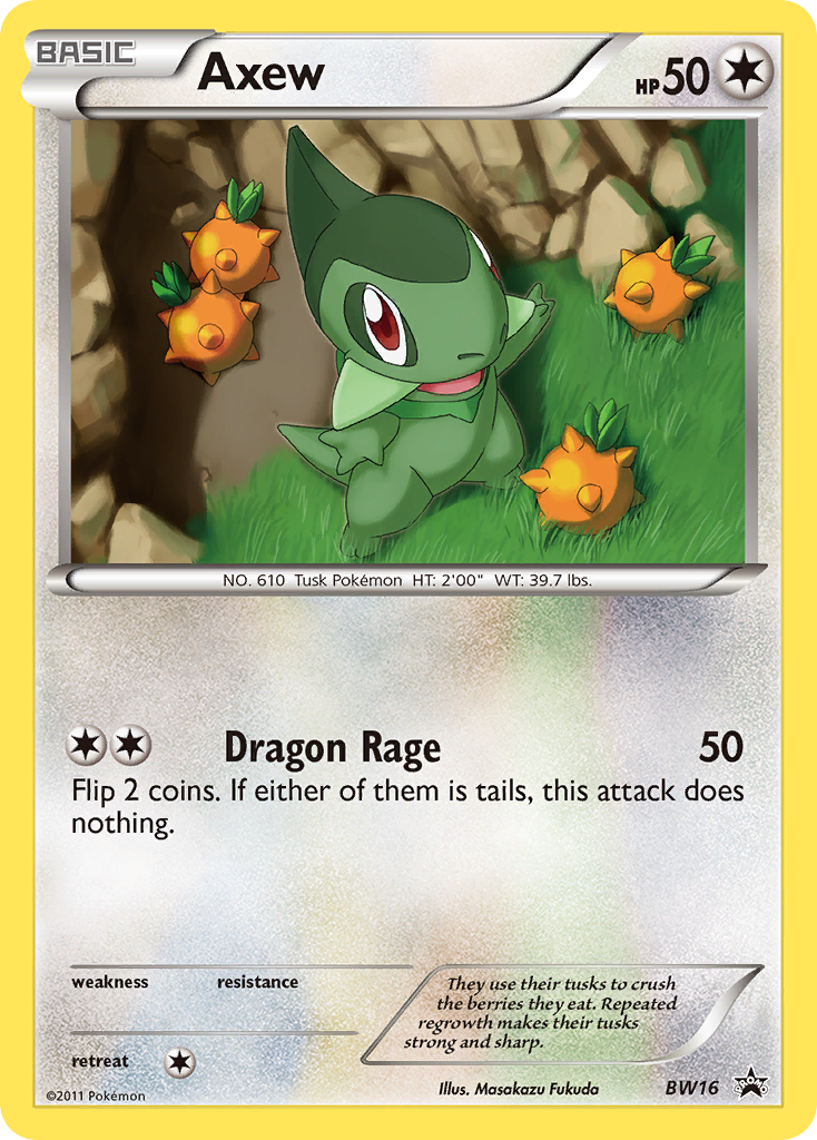 Axew (BW16) [Black & White: Black Star Promos] Holofoil