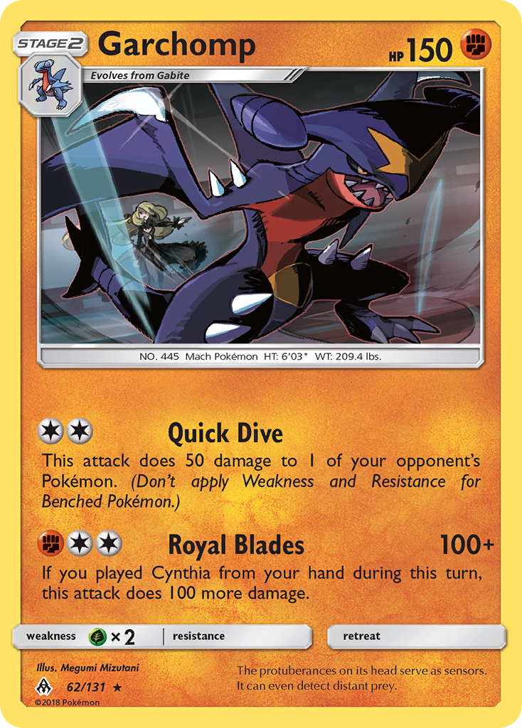 Garchomp (62/131) [Sun & Moon: Forbidden Light] Reverse Holofoil