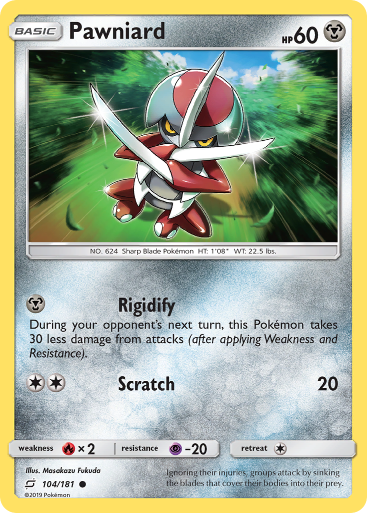 Pawniard (104/181) [Sun & Moon: Team Up] Reverse Holofoil