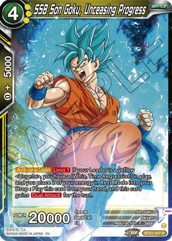 SSB Son Goku, Unceasing Progress (BT21-107) [Wild Resurgence] Parallel Foil