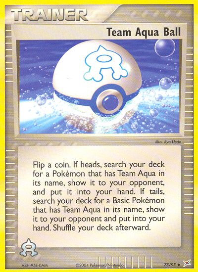 Team Aqua Ball (75/95) [EX: Team Magma vs Team Aqua] Reverse Holofoil