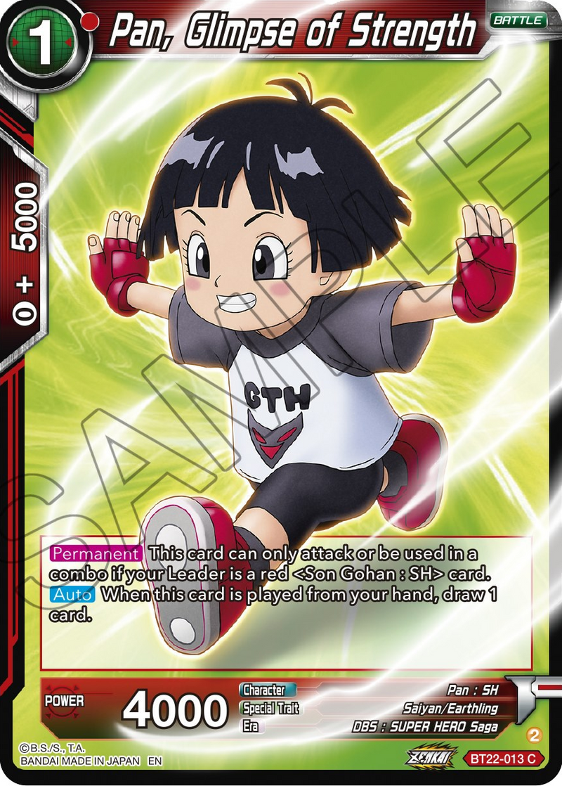 Pan, Glimpse of Strength (BT22-013) [Critical Blow] Parallel Foil