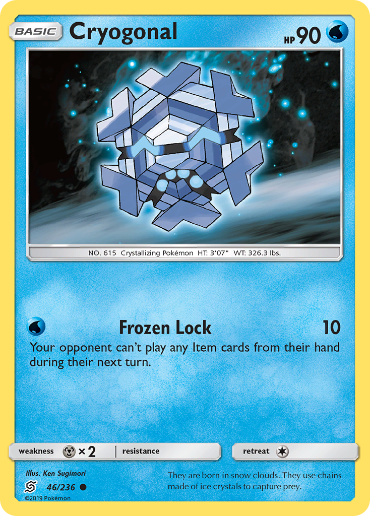Cryogonal (46/236) [Sun & Moon: Unified Minds] Reverse Holofoil