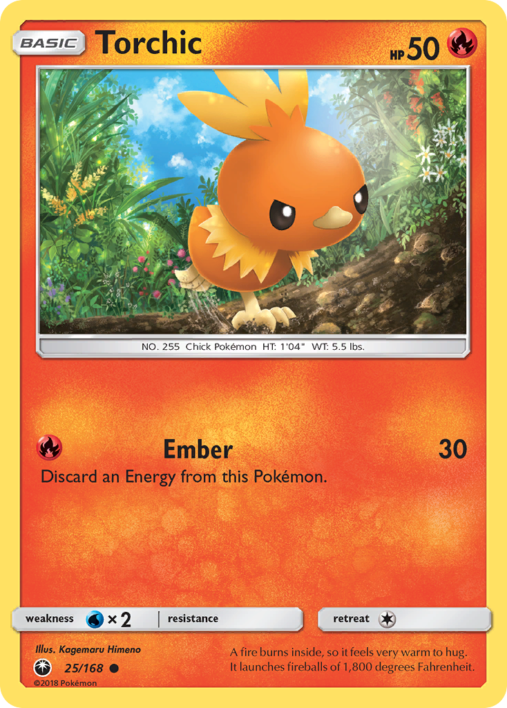 Torchic (25/168) [Sun & Moon: Celestial Storm] Reverse Holofoil