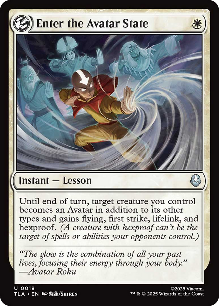 Enter the Avatar State [Avatar: The Last Airbender] Foil