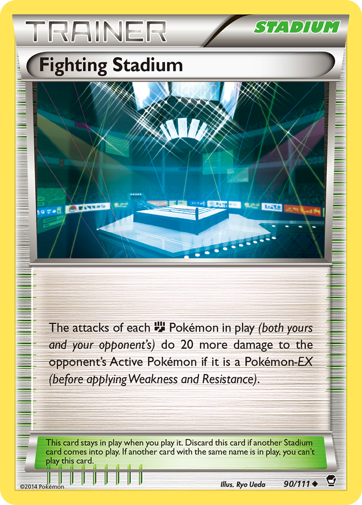 Fighting Stadium (90/111) [XY: Furious Fists] Reverse Holofoil
