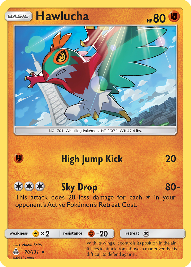 Hawlucha (70/131) [Sun & Moon: Forbidden Light] Reverse Holofoil
