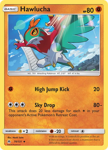 Hawlucha (70/131) [Sun & Moon: Forbidden Light] Reverse Holofoil