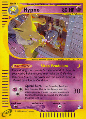 Hypno (H12/H32) [Aquapolis] Reverse Holofoil