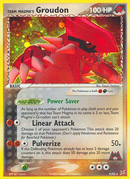 Team Magma's Groudon (9/95) [EX: Team Magma vs Team Aqua] Reverse Holofoil