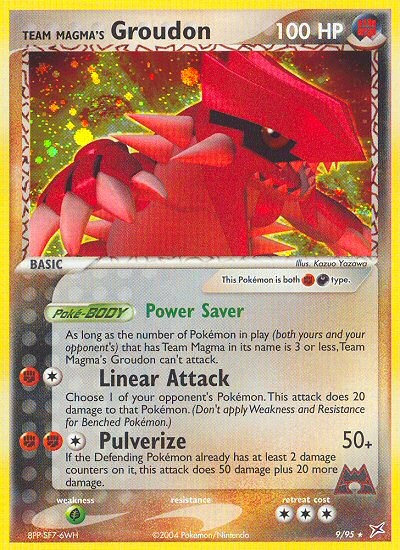 Team Magma's Groudon (9/95) [EX: Team Magma vs Team Aqua] Reverse Holofoil