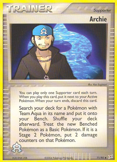Archie (71/95) [EX: Team Magma vs Team Aqua] Reverse Holofoil
