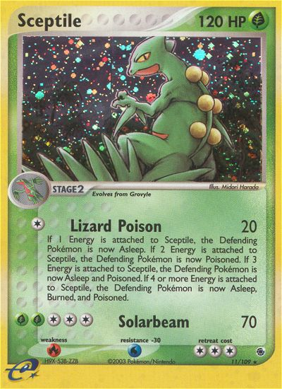 Sceptile (11/109) [EX: Ruby & Sapphire] Reverse Holofoil