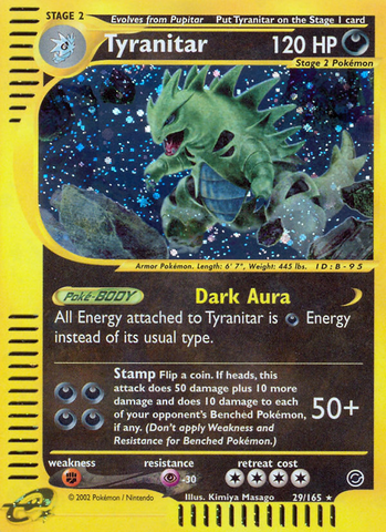 Tyranitar (29/165) [Expedition: Base Set] Holofoil