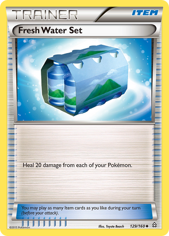 Fresh Water Set (129/160) [XY: Primal Clash] Reverse Holofoil