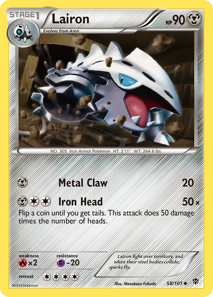 Lairon (58/101) [Black & White: Plasma Blast] Reverse Holofoil