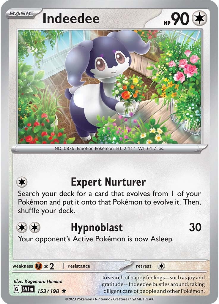 Indeedee (153/198) [Scarlet & Violet: Base Set] Reverse Holofoil