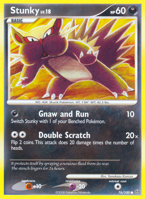 Stunky (76/100) [Diamond & Pearl: Stormfront] Reverse Holofoil