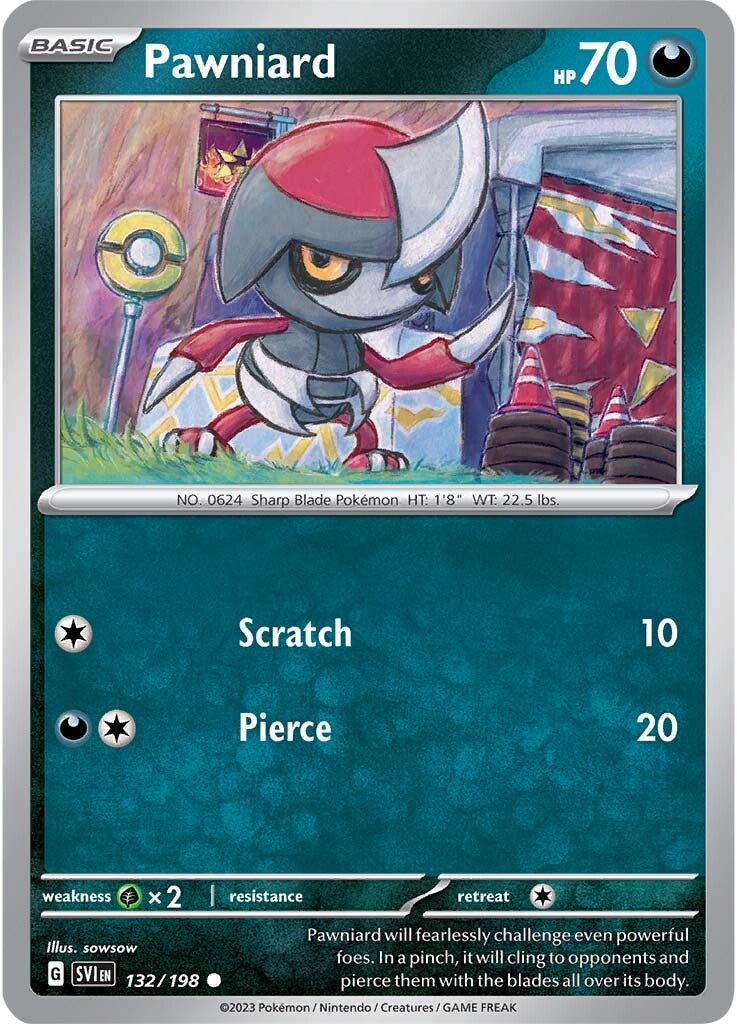 Pawniard (132/198) [Scarlet & Violet: Base Set] Reverse Holofoil