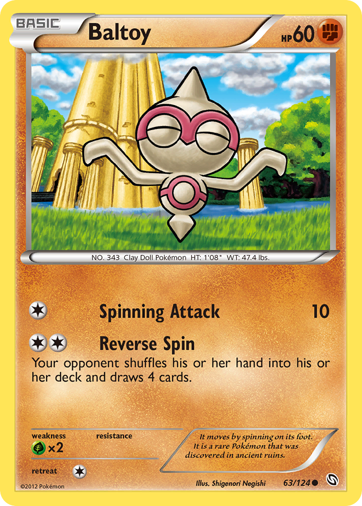 Baltoy (63/124) [Black & White: Dragons Exalted] Reverse Holofoil