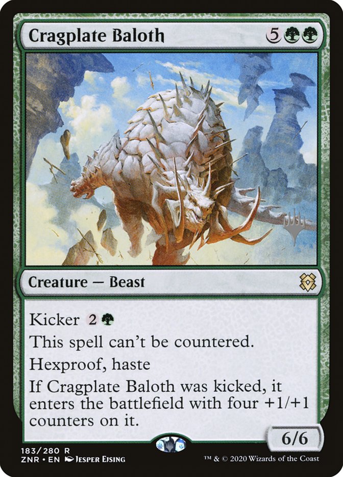 Cragplate Baloth (Promo Pack) [Zendikar Rising Promos] Foil