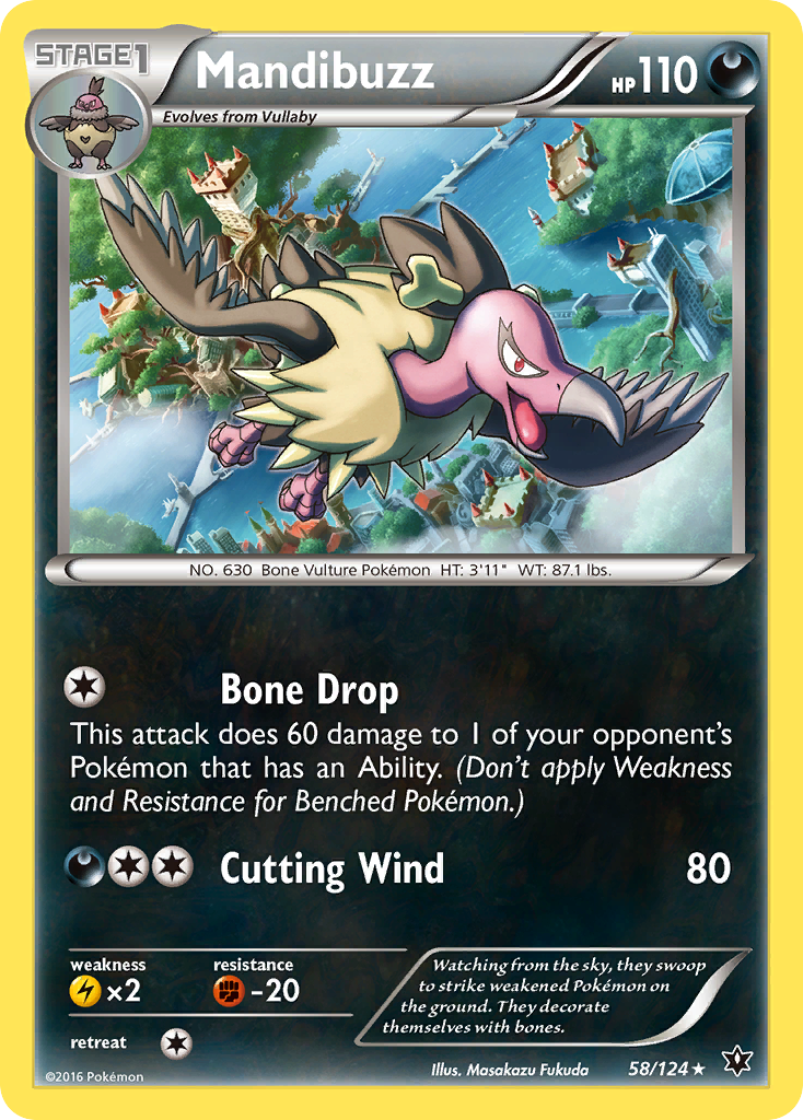 Mandibuzz (58/124) [XY: Fates Collide] Reverse Holofoil