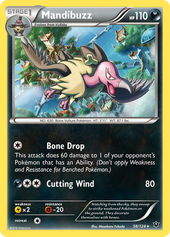 Mandibuzz (58/124) [XY: Fates Collide] Reverse Holofoil